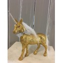Glitzer-Einhorn, gold