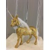 Glitzer-Einhorn, gold
