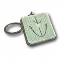 Schlüsselanhänger Anker grün